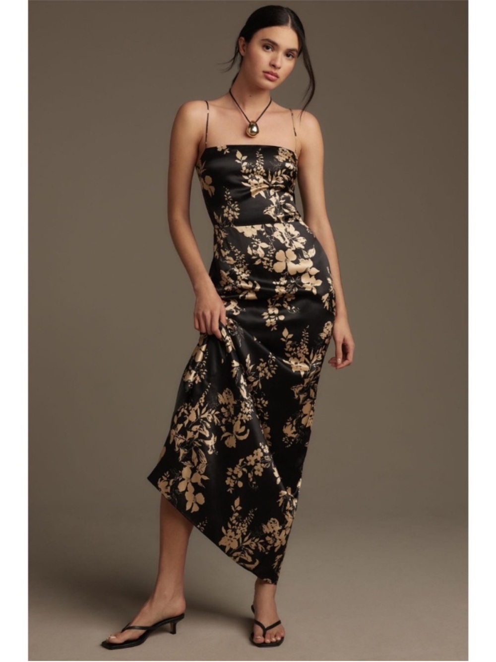 NEW Reformation Frankie Silk Dress Gisele 12